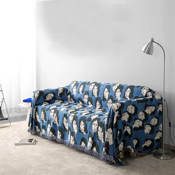 Tiek Mums Projektavimo Mesti Antklodę Daugiafunkcį Universalus Dangtelis Mėlynas Dekoratyvinis Slipcover Cobertor Sofa Travel Antklodės Lovos