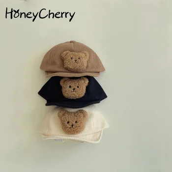 HoneyCherry Rudenį naujagimį, Kepurės Šiltas Ir Mielas Vaikų Beisbolo Kepuraitė Kūdikių Priedai