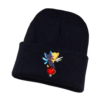Anime Kortelės Gūstītājs Megzti skrybėlę Cosplay skrybėlę Unisex Spausdinti Suaugusiųjų Atsitiktinis Medvilnės skrybėlę paaugliams žiemos Megzti Dangtelis