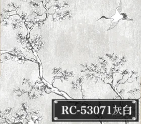 Kinų Stiliaus Sienų Dekoras Gėlių, plaukiojančio Krano Tapetai Namų Dekoro Sienų Lipdukai Gyvenimo Kambario, Miegamasis Gėlių Medis Tapetai 10M