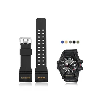 PEIYI Pasirinktos Kokybės Dervos Watchband Tinka Dor GG-1000/GWG-100/GSG-100 Vandeniui Gumos Watchstrap Vyrams