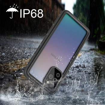 A51 IP68 Vandeniui Telefono dėklas Samsung Galaxy S21 S20 S20 Plius S20 Ultra S10 S9 Pastaba 10 10+ 9 8 atsparus smūgiams, Vandens įrodymas Byloje