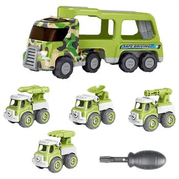 Diecast Vežėjas Sunkvežimių Žaislai, Automobilių Inžinerija, Transporto Priemones, Ekskavatorių Buldozerių Sunkvežimio Modelis Rinkiniai Vaikams Mokomieji Žaislai Berniukams
