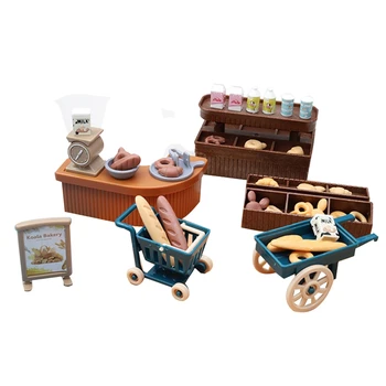 Mielas Mini Kepyklų Dekoravimo, Modeliavimo Parduotuvė Lėlių Pieno, Duonos Vežimėlio Vaikų Žaisti Namus, Žaislai Apdaila
