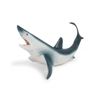 Vaikų imituojamas jūrų gyvūnų modelio žaislas skumbrės ryklys statinio kietas ryklys milžinišką dantų ryklys plastiko švytuoklės