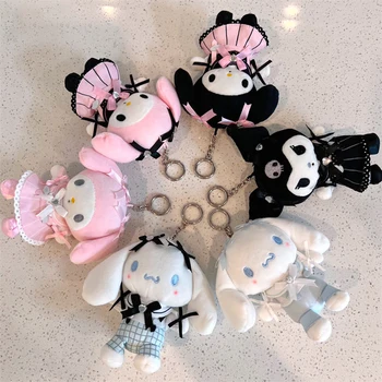 Sanrio Mielas Kuromi Hello Kitty Mano Melodija Cinnamoroll Pliušinis keychain Anime ir Animacinių filmų Vaikas žaislų, Animacinių filmų Kolekcija helovinas Dovanos