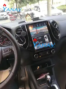 10.4 colių vertikalus ekranas, Android sistema, GPS navigatorius,-VW Tiguan 2010-2016 HD Car Stereo Radijas Kalbos grotuvo funkcija DVR