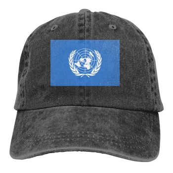 Jungtinių Tautų vėliava Kaubojaus skrybėlę