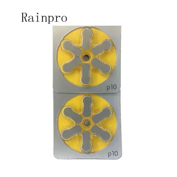 Rainpro 12PCS/DAUG CINKO-ORO PR70 P10 A10 S10 cinko oro mygtukas, baterijos Klausos