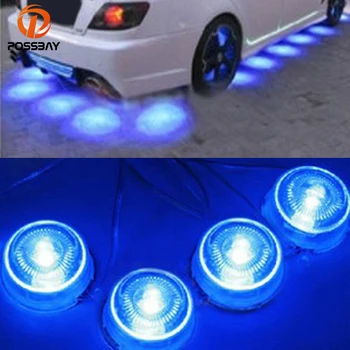 POSSBAY 8Pcs Mėlynos Šviesos LED Pagal Automobilio Švytėjimas Underbody Šviesos Dekoratyvinės Lempos Automobilio 12V Atmosfera Lemputės