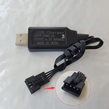USB Įkroviklis SM-4P Kištukas Galia 4,2 V 800mAX2 Įkroviklio Atsarginių dalių RC Nepilotuojamų Orlaivių, RC Automobilių, Sunkvežimių, Baterijos Kroviklis Priedų