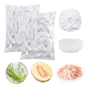 1 Pakuotės Vienkartinių Plastiko Maišą Maisto Padengti Elastinga Maisto Wrap Krepšiai Virtuvės Organizatorius Maišelis Šviežių Vaisių Saugojimo Indai Pakavimo Kepurės