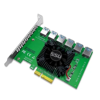 PCI-E, USB Adapteris Keitiklis Valdybos PCI-Express 4X Extender 20Gbps Didelis Duomenų Perdavimo Greitis, Skirtų 