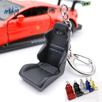 Universalus 3D Raktų Pakabukas Automobilio Raktų Grandinės Lenktynių sėdynės modelis Key Chain, Moterims, Vyrams, Vaikams Automobilių Entuziastai Pakeitimo