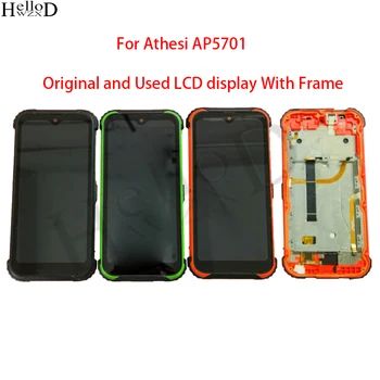 Originalios Naudotos LCD Ekranas Athesi AP5701 LCD Ekranas Su Rėmu Jutiklinis Ekranas skaitmeninis keitiklis Asamblėjos atsarginės Dalys+įrankiai