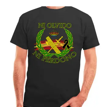 Nereikia Pamiršti, arba Atleisti. Ispanijos Guardia Civil Ženklelis Marškinėliai Naujas 100% Medvilnės, trumpomis Rankovėmis O-Kaklo marškinėliai Atsitiktinis Mens Viršų