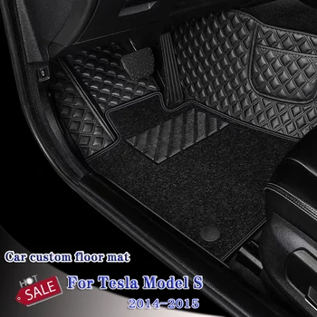 Už Tesla Model S 2014 2015 Užsakymą Apima Automobilių Kilimėliai Kilimai Auto Reikmenys, Priekiniai Galiniai Floorliners Styling Dalys