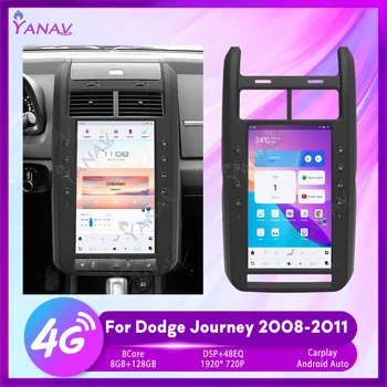 13.6 Colių Android Automobilio Radijo Dodge Kelionės 2008-2011 Auto Stereo GPS Navigacijos, Multimedijos, Vaizdo Grotuvas Carplay 4G Galvos Vienetas