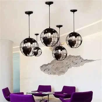 Juoda kūrybos palėpė continental vieną retro pasaulyje liustra Šiuolaikinių metallic lounge, kavinė atsitiktinis lubų lempa