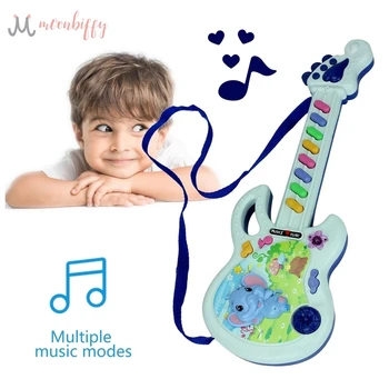 Vaikų Muzikos Instrumentas Žaislas Elektrinės Gitaros Garso, Šviesos, Vaikai Muzikos Žaislų, Animacinių Filmų Modelio Spalvingus Kūdikių Švietimo Žaislas