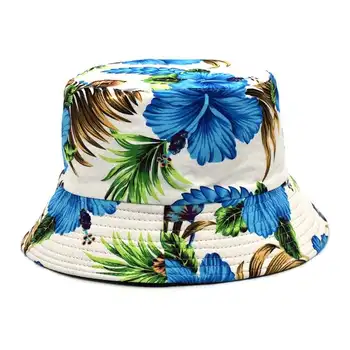 Vasaros Panama Kibirą, Skrybėlės Moterims Mados Spausdinti Gegužinė dvipusis Žvejys Kepurės Moterų Paplūdimio Saulės Skrybėlės Chapeau Femme Панама Женская