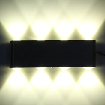 Aukštos kokybės 8W AC85-260V LED Sieniniai Šviestuvai Lauko Šiltas Cool White Night Light Kambarį Pritemdomi Namų Dekoro Šviestuvas Lempa