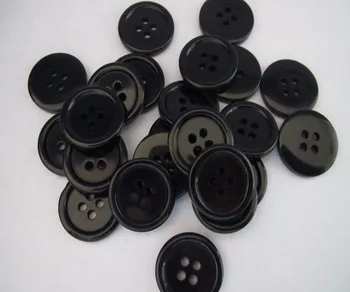 Nemokamas pristatymas 19mm juoda 4 skylių dervos mygtuką ployster mygtuką whosale gali graviruotas logotipas palaidinė mygtuką 200pcs