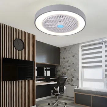 Modernus Minimalizmas LED Miegamojo Lubų Šviesos Ventiliatorius su Nuotolinio Valdymo Macaron-Ultra plonas Naujiena Kambarį Kūrybos Gerbėjas Lempos