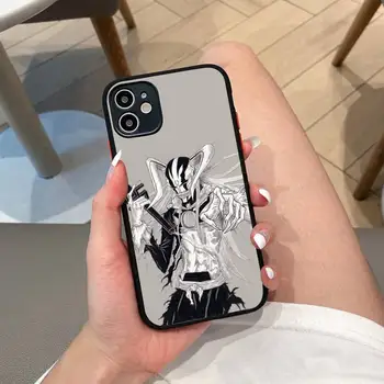 Anime Bleach Kurosaki Ichigo Telefono dėklas skirtas iPhone 11 12 13 Mini Pro Max 8 7 Plus X XR XS MAX Matinis Silikoninis Galinio Dangtelio