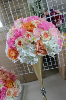 SPR NAUJOS!!Nemokamas pristatymas!10vnt/daug vestuvių stalo dirbtinių gėlių kamuolys vestuvių puošmena, gėlių sienos fone dekoratyvinis flore