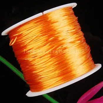 Nemokamas Pristatymas Moterų 1MM Orange Kristalų Ruožas Elastinga Duobute Laido 100M 1Pcs C2202