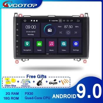 AVGOTOP 4GB+64GB Android 9.0 Radijo AUTOMOBILIŲ DVD GROTUVAS, Mercedes-Benz A-klasės W169 (2004-2012) MP3 MP4 Wifi, Transporto priemonės, GPS Daugiaformačių