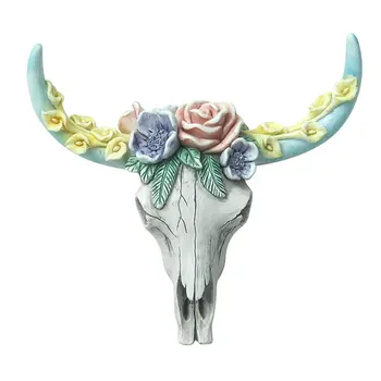 Augalų Bull Galvą Namo Apdaila Išskirtinį Dizainą Dervos Ornamentu vidaus Patalpų Sienų Apdailai