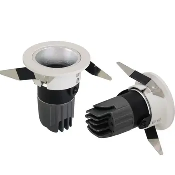 Pritemdomi Led Anti-glare downlight COB Vietoje Lemputės 5W7W9W12W15W18W AC85-265V LED Lempos, lubų nišoje Apšvietimas Patalpų Apšvietimas