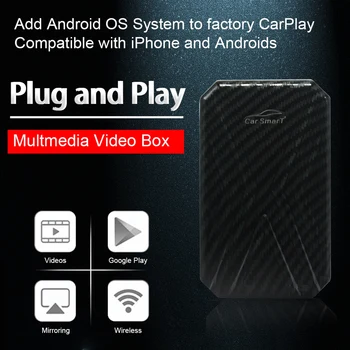 Belaidžio Smart Carplay Su 4+32G/4+64G Carplay Aibox Parama Android Auto Media TV Box Au-di V W Ford 