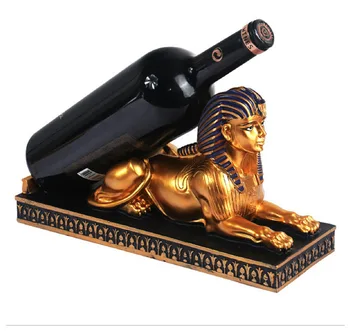 Kūrybos Šiaurės Dervos Aukso Egiptas Amatų papuošalai Dievas katė Sfinksas Vyno lentyna, Modernus namo kambarį darbastalio apdaila