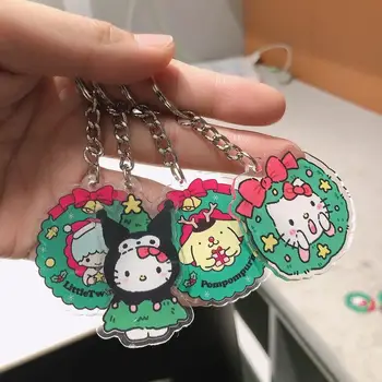Sanrio Key Chain Pakabukas Kuromi Hello Kitty Mano Melodija Pachacco Animacinių filmų gaivus ir Saldus, Mielas Kuprinė Apdailos Reikmenys
