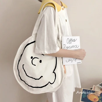Originalaus dizaino ~ drobė maišelis pečių maišą moteris studentų mokyklos maišą didelės talpos, rankinė, pirkinių krepšys