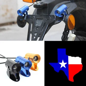 1x LED Texas Logotipas Motociklo Lazerio Vaiduoklis Šešėlis Dėmesio Lazerinis Projektorius Uodegos Šviesos Universalios