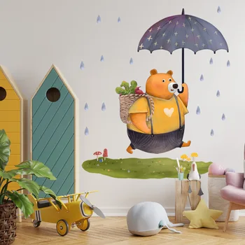 Animacinių filmų gyvūnų cub vaikų kambario dekoracija lipnios sienos lipdukai