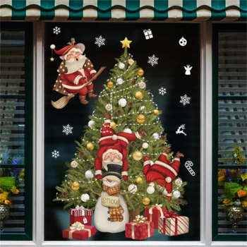 Kalėdų Šventė Snaigės Stiklo Langų Lipdukai, Vaikų Kambario Sienų Lipdukai Linksmų Kalėdų Tapetai, Papuošalai Namuose Naujųjų Metų