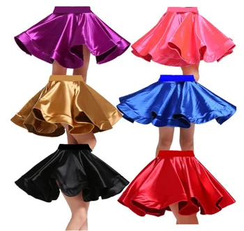 Vaikų lotynų šokių kostiumas praktikos sijonas mergaitėms vaikų profesinės konkurencijos tyrimo big swing sijonas kostiumai