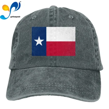 Spausdinti 3D Vėliava, Texas Valstybės Logotipą, Lauko Laisvalaikio Beisbolo Kepurės, Reguliuojamas Hip-Hop skrybėlę