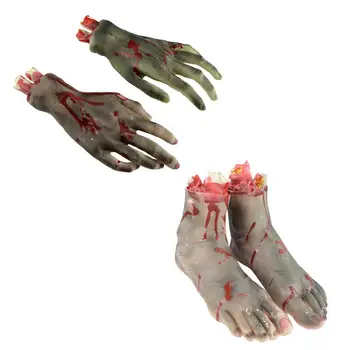 1 pora Helovinas Kruvinas Rekvizitai Netikrą Baisu Nupjautos Rankos Sulaužytos Kojos Haunted House Halloween Zombie Dekoracijos