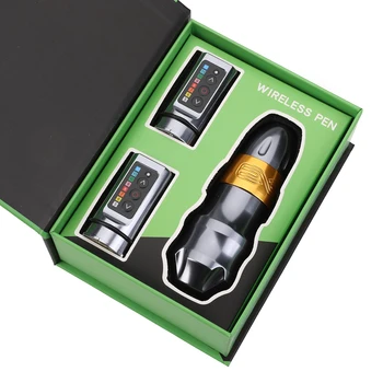 EXO Belaidžio Tatuiruotė Mašina Rinkinys Galingas Coreless Motorinių Mokamas Ličio Baterija 2 Baterijos RotaryTattoo Pen Set