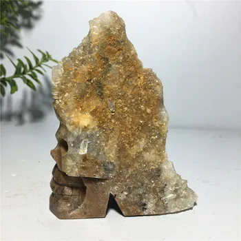 Gamtos Cranium Kvarco Kristalo Akmenys Vestuvių Namų Puošybai Čakrų Gydymas Helovinas Fengshui Wicca 