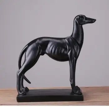 Gyvūnų dervos amatų, apdailos šiuolaikinės paprasta namų statula puošia skulptūra takso šuo kūrybos dovana medžioklės šuo