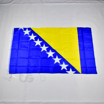 Bosnijos ir hercegovinos vėliava Reklama 3x5 Kojų 90*150cm Kabo valstybinė vėliava Namų Puošybai vėliava