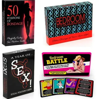 Per Metus Sekso! Seksualinių Pozicijų, Suaugusiųjų Kortelės Žaidimas Poroms ir Meilės Įdomus Miegamasis Komandas 50 Pozicijas Miegamasis Mūšis