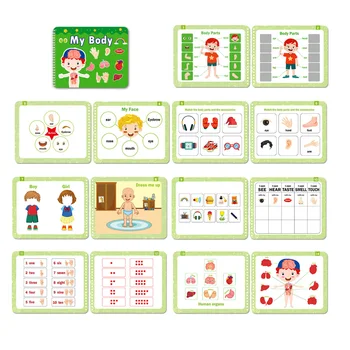Tylus-Knyga Vaikams Montessori Pagrindinių Įgūdžių, Veiklos, Žaislų, Ikimokyklinio Mokymosi Kelionės Žaislas Švietimo Rami-Knyga